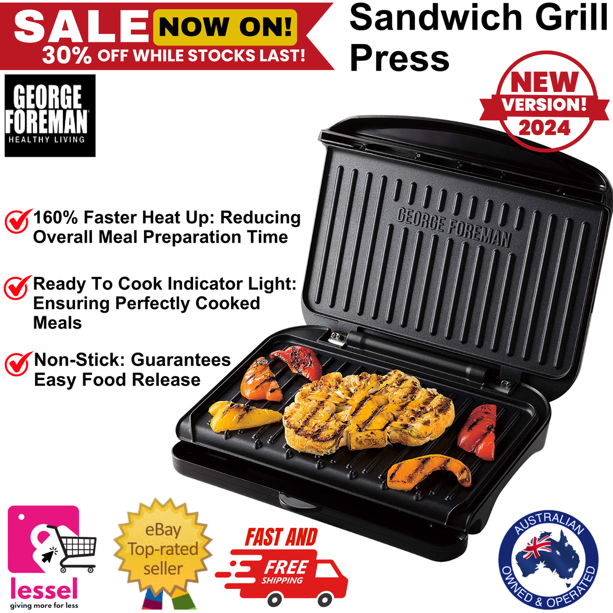 George Foreman Grill Panini Electric Grills George Foreman Grill Sandwich  Press George Foreman