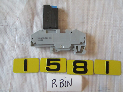 WAGO 282-698/281-413 TERMINAL BLOCK W/ETA 1180-01-10.0A MINI CIRCUIT BREAKER