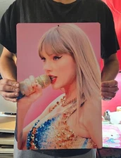 Taylor Swift 12x18 inch metal poster.