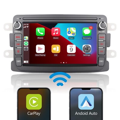 Autoradio für Renault Dacia Duster Logan CarPlay Android Auto Hohe Leistung RDS