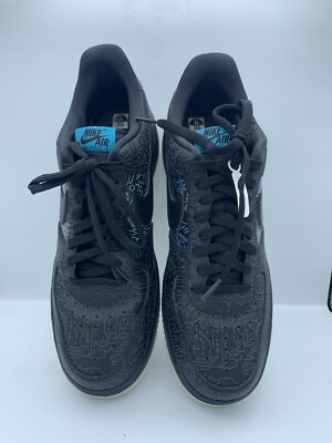 Nike Air Force Space Jam Mens Sz 12 Black Shoe Sneaker AF1