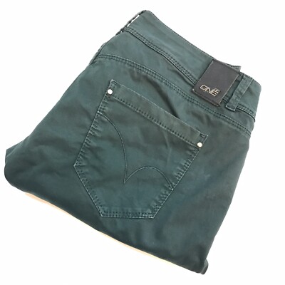 BE ONE Jeans Hose grün gerade Gr.42 Damen