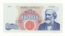 1000 LIRE GIUSEPPE VERDI I° TI…