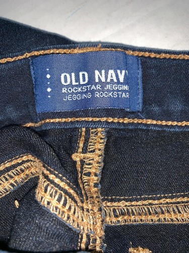 Preowned- Old Navy Adjustable Rockstar Jeggings Girls (Size 7) - Picture 3 of 8