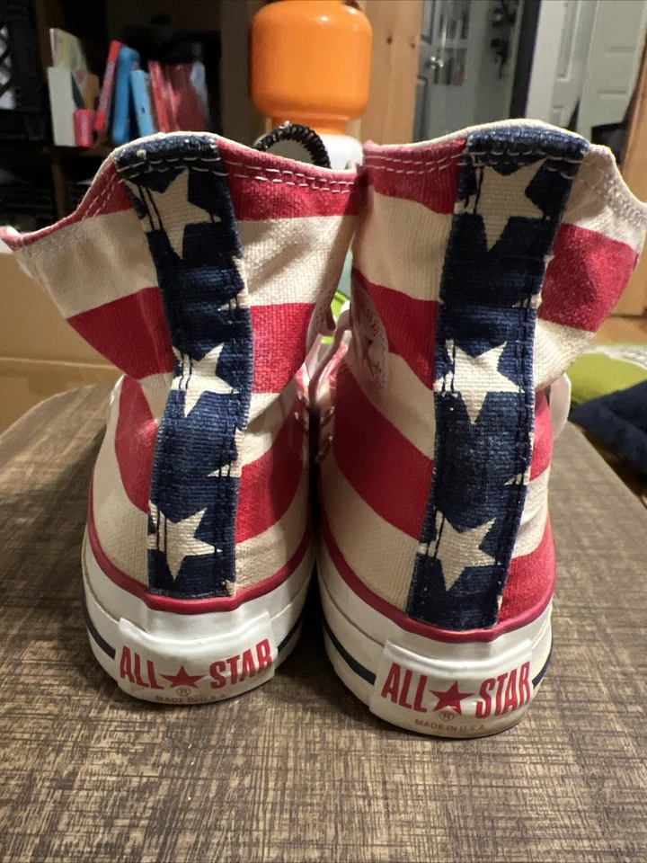 De colección Hi-Top Converse Blanco Chuck Taylor All Stars Talla 3 ¡Hecho en EE. UU.! Foto 2 de 4