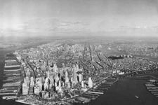 AERIAL VIEW LOWER MANHATTAN, NEW YORK CITY 12x18 GLOSSY PHOTO PRINT
