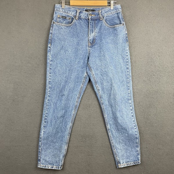 Ghanda Jeans Womens Size 30/12 Blue Medium Wash Denim Barrel Leg Tapered Mom