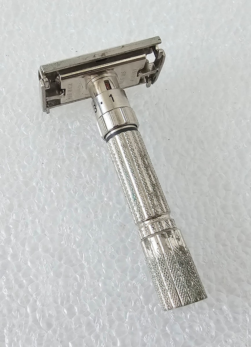 Gillette 1959 (E-2) TTO Fat Boy Adjustable Razor Vintage (A1) | eBay