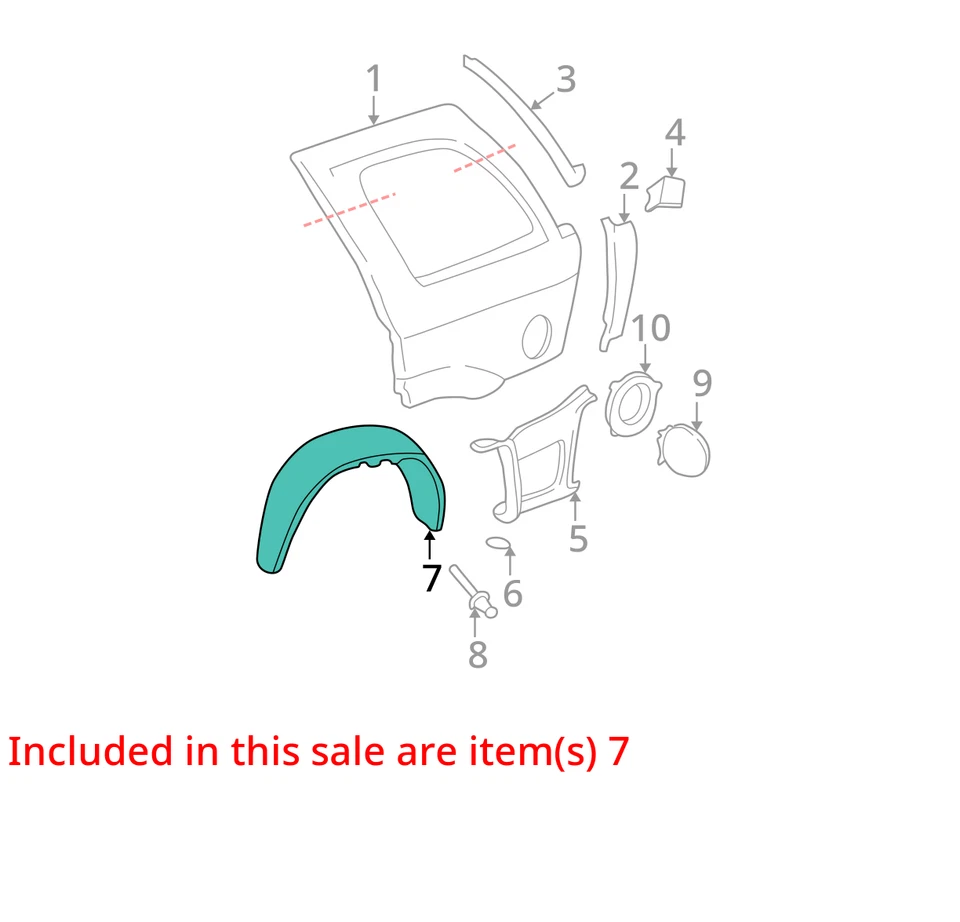 SE ADAPTA A GMC ENVOY XL LINER RR 2002-2006 CON PNL 15133168 - NUEVO OEM 15133168 Foto 2 de 3