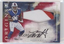 2016 Panini Origins Rookie Red 80/99 Jonathan Williams Jumbo Patch Auto 0i1b