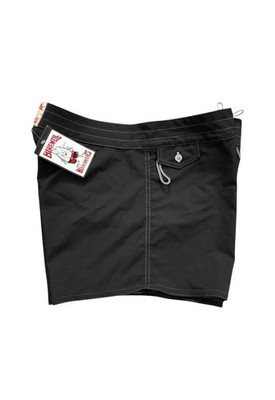Vintage Birdwell Beach Britches Black Board Shorts NWT USA Made Size 18