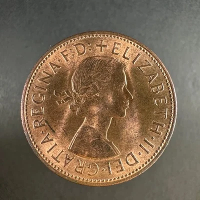 1966 Great Britain 1 Penny – Elizabeth II, Minimal Wear - Image 1 of 4