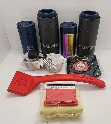Grill Rescue World's Best Grill Brush BBQ Cleaner Kit Box Demaged 
