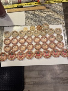 Lot 36 Vintage Milk Bottle Caps Jenkins Dairy Fruit Punch Dario NC
