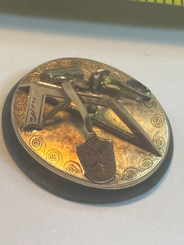 Rare Victorian Masonic Seal/Watch Fob. Gold On Moonstone Mount. 18mm Wide - Image 4 of 4