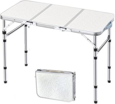 Folding Camping Table 3Ft Adjustable Height Portable Picnic Table