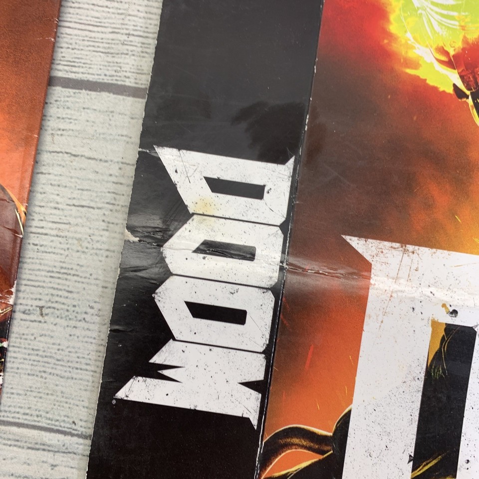 Set of 2 DOOM Demon Video Game Store Promotional Promo Display Box ...