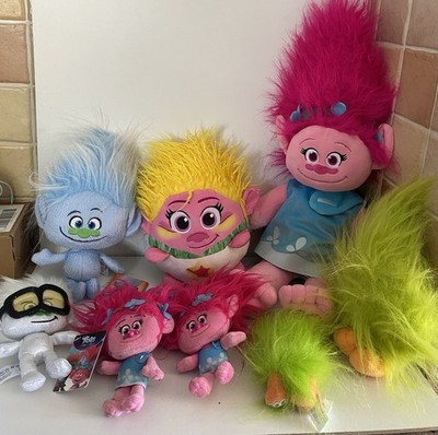 Dreamworks Trolls Plüschtier Kuscheltier Konvolut Fuzzbert Poppy Guy Tiny Diamond Viva