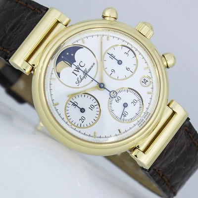 IWC KLEINE DA VINCI CHRONOGRAPH MONDPHASE MOON 29mm UHR Ref. 3736 GOLD 18K - Bild 1 von 4