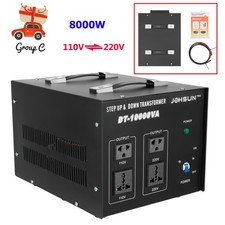 10000W Peak Voltage Transformer Converter 220V to 110V 110V to 220V Step Up/Down