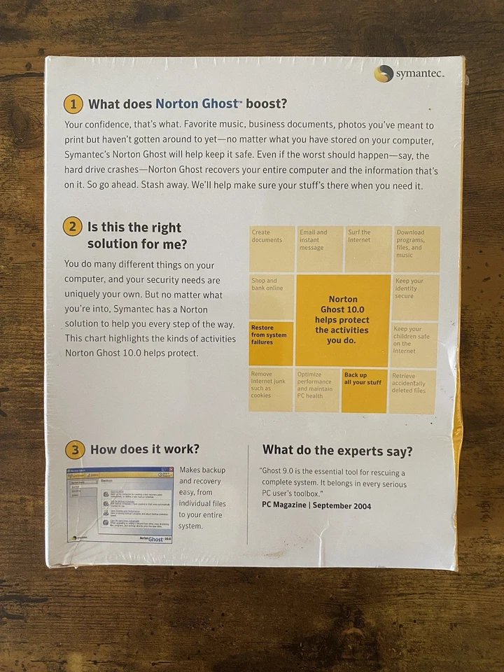 Symantec Norton Ghost 10.0 PC CD Windows Save Back Up Recover Data Files Photos - Image 2 of 4