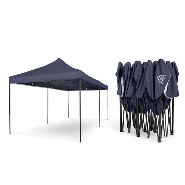 Faltpavillon 3X6M Wasserdicht Marineblau - Gartenpavillon, Partyzelt-image
