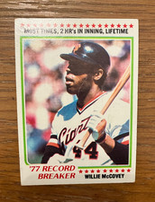 1978 Topps BASEBALL '77 Record Breaker - Willie McCovey #3 (EX+) Giants