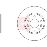 Mazda 6 Gg 2002-2008 Apec Bremsscheibe Vorne (Einzeln) DSK2206