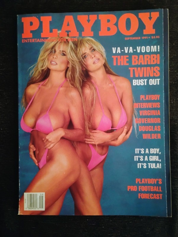Playboy Magazine  September 1991  The Barbi Twins/Transformation Of Tula