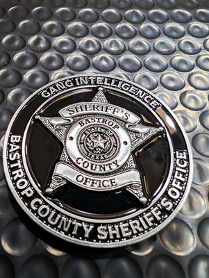 Bastrop County Sheriff s Office Texas Gang Intelligence Challenge Coin Medallion