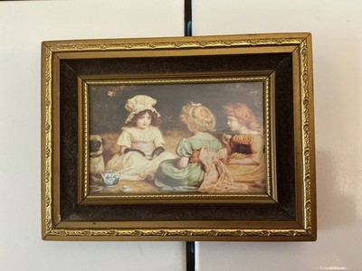 Vintage Framed Print. Afternoon Tea by JOHN EVERETT MILLAIS