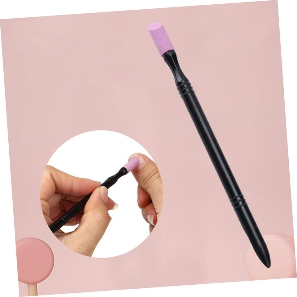 Piedra pómez 5 piezas lima de uñas piedra para cutícula empujador de uñas lijado varillas uñas Foto 4 de 4