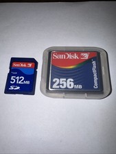 SanDisk 256 MB Compact Flash Card SDCFB  512 MB