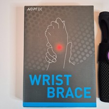 AGPTEK wrist brace, Black and Purple Left Hand, Size L/XL, New With Tag