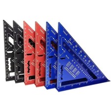 7 Inch Triangle Ruler Aluminium Alloy Speed Square Carpenter Angle Tool
