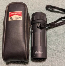 Vintage Marlboro Unlimited Vivitar PV Series 8x21 Monocular Scope Original Case