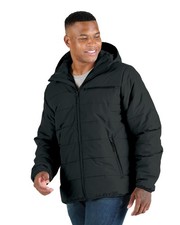 Berne Quilt Hooded Jkt Black