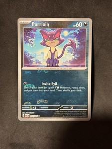 Purrloin (Master Ball Pattern) 055/086 Sv: White Flare Holo