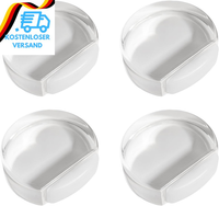 4PCS TüRstopper Selbstklebend Boden Transparent, TüRstopper Boden Kleben D-Form,
