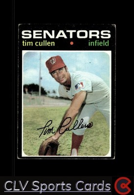 Washington Senators Tim Cullen #566 Topps Baseball Very Good