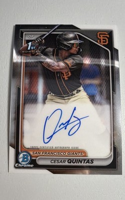 2024 Bowman - Chrome Prospect Autographs Cesar Quintas #CPA-CQ (AU) 1st Bowman