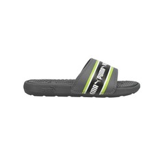 PUMA Cool Cat Stripe Repeat Slides  Boys Grey Casual Sandals 38591505
