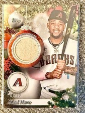 Topps 2025 Holiday Ketel Marte Game Bat Relics Memorabilia Silver 1/99 BOOKEND