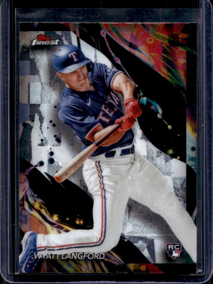 2024 Finest Wyatt Langford RC Rookie #141 Rangers