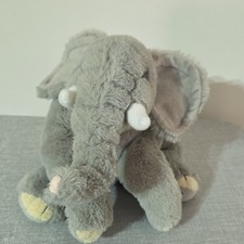 FAO Schwarz Elephant Plush 15" Gray Stuffed Animal 2020 Soft Toy