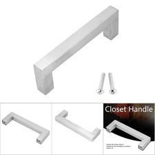 12mm 304 Stainless Steel Silver Cabinet Handle Simple Style Furniture Door