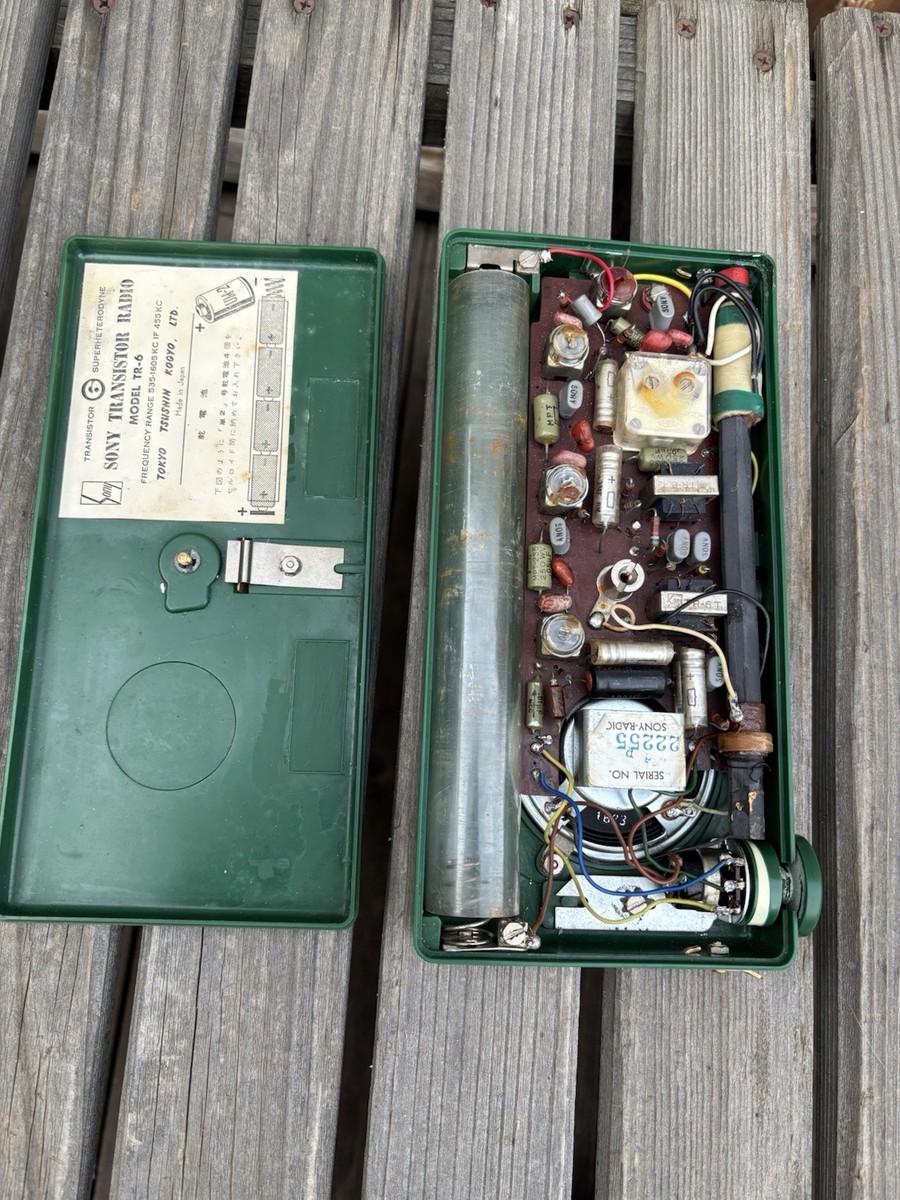 激レア レトロ SONY TR-6 TRANSISTOR 6 昭和 SONY TR-6 Transistor Radio - EARLY SONY - Static Only | eBay