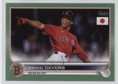 2022 Topps Japan Edition Jade Green 49/75 Rafael Devers #152 08k5