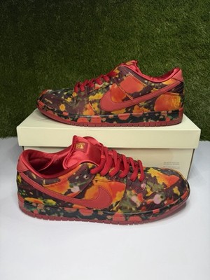 Nike SB Dunk Low Wizard of Oz Poppy Field Size 15 Mens Red Sneakers FZ1291-600