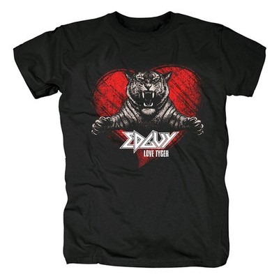 NEW Edguy Band Love Tyger Short Sleeve Cotton Black T Shirt S-5XL AG51